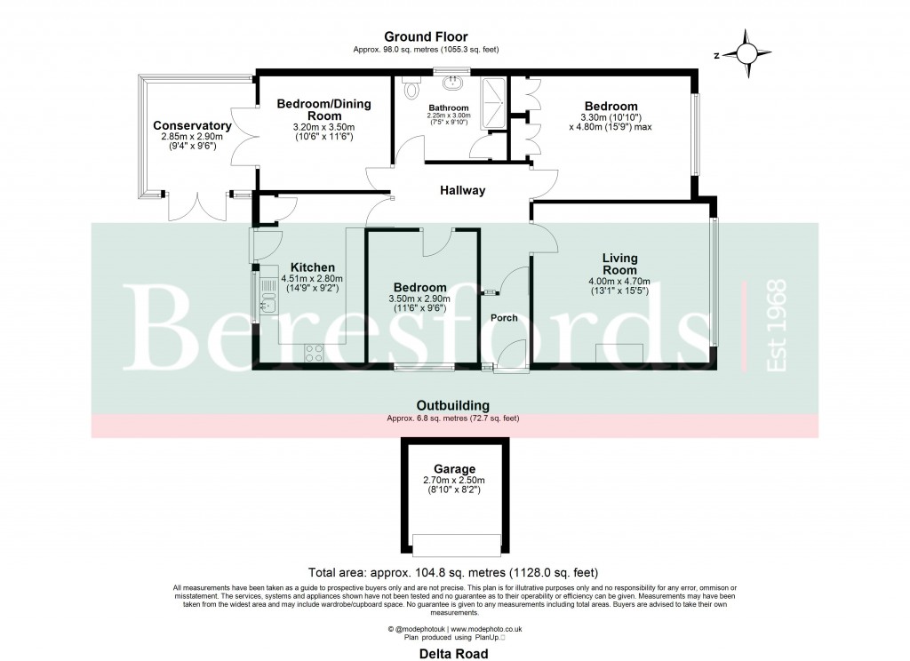 Floorplans For Hutton, Brentwood, Essex