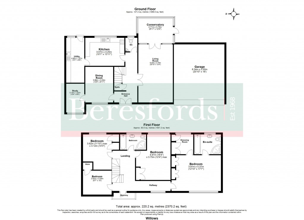 Floorplans For Hutton Mount, Brentwood, Essex