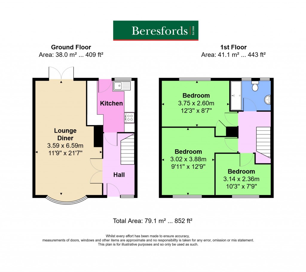 Floorplans For Hutton, Brentwood, Essex