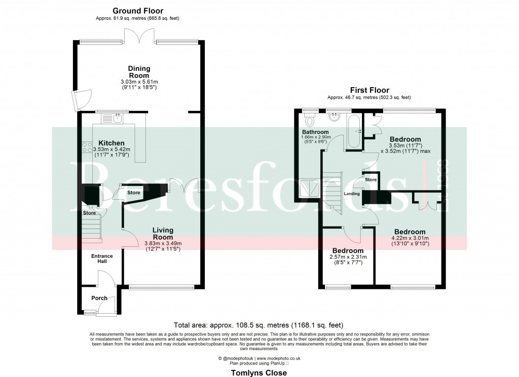 Floorplans For Hutton, Brentwood, Essex