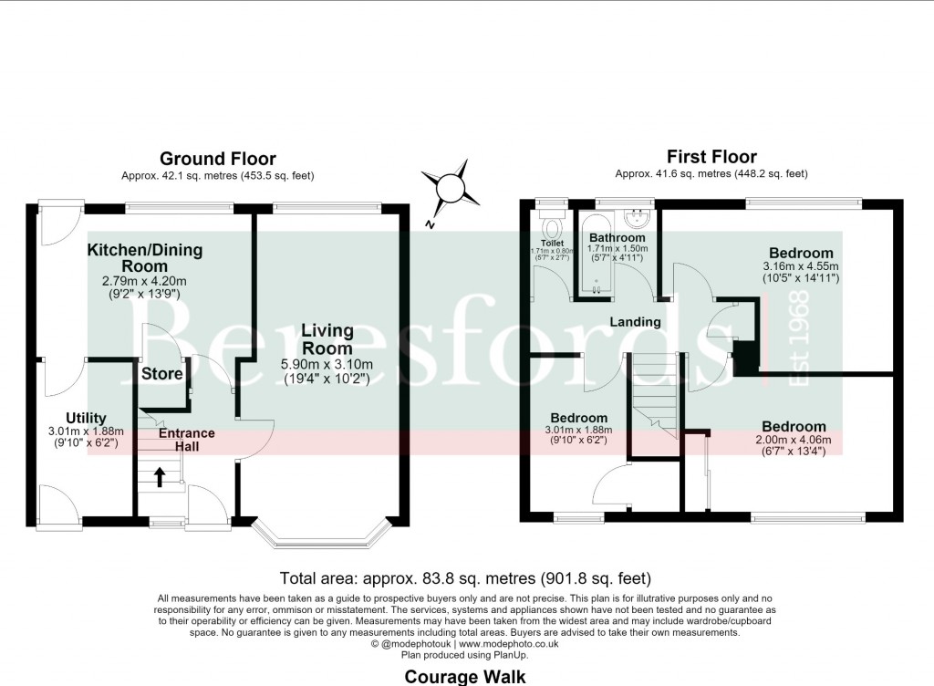 Floorplans For Hutton, Brentwood, Essex