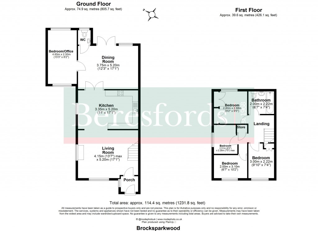 Floorplans For Brentwood, Essex