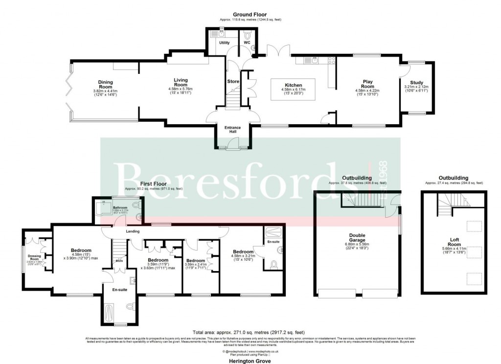 Floorplans For Hutton, Brentwood, Essex