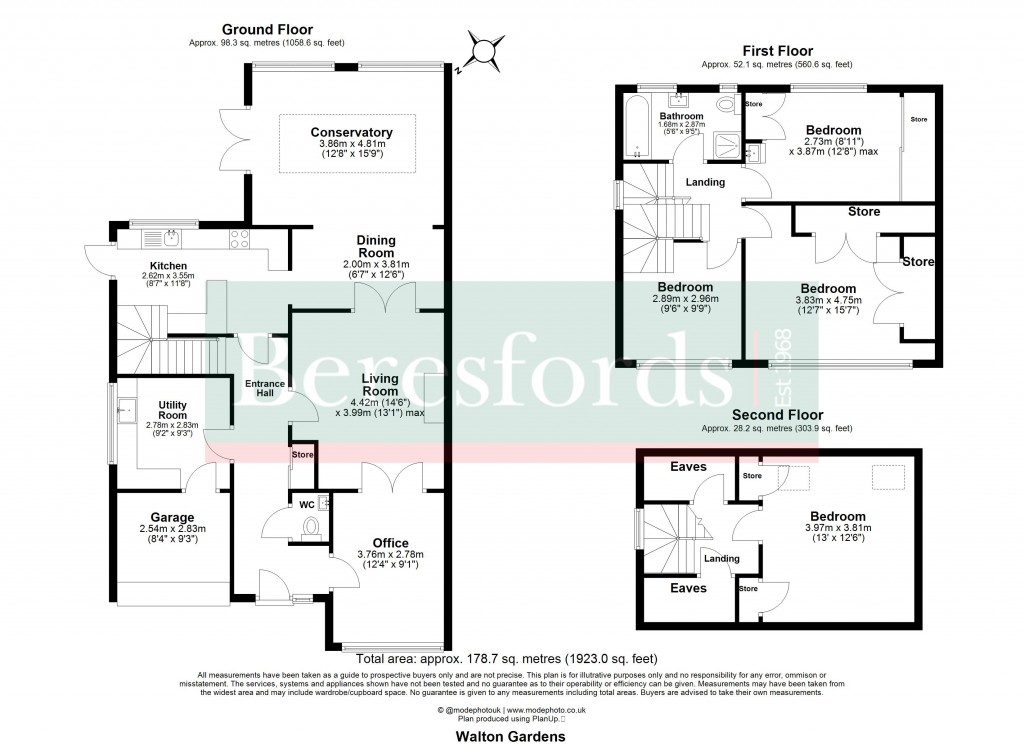Floorplans For Hutton, Brentwood, Essex
