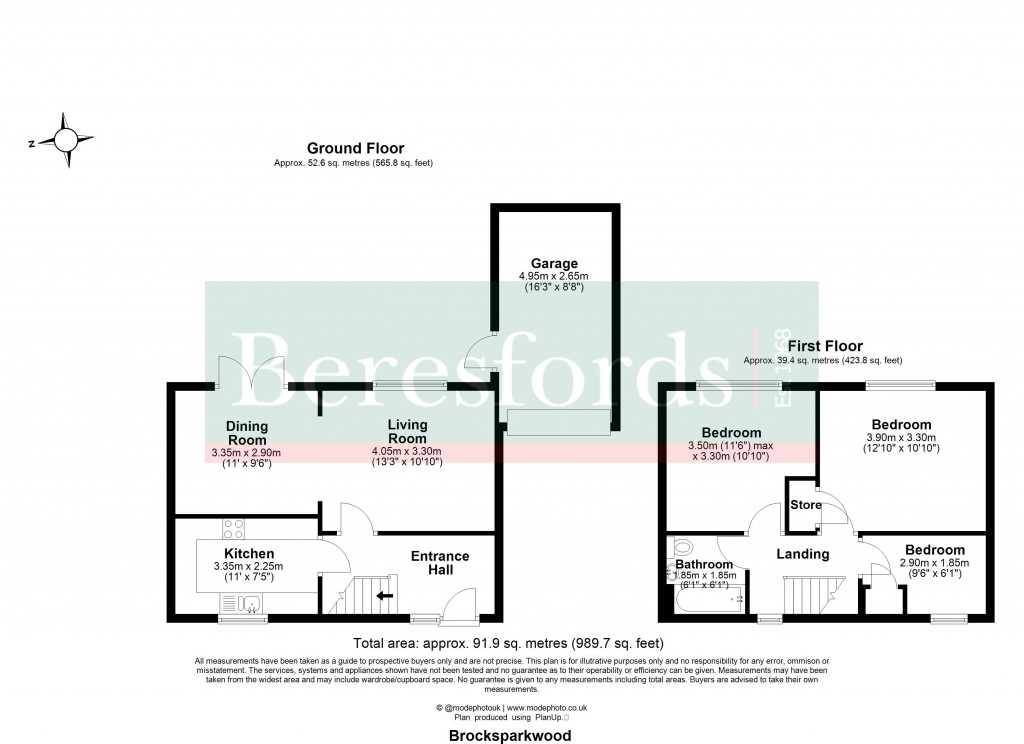 Floorplans For Brentwood, Essex