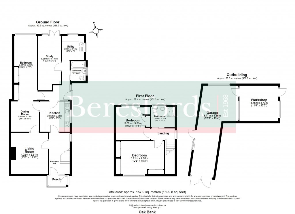 Floorplans For Hutton, Brentwood, Essex
