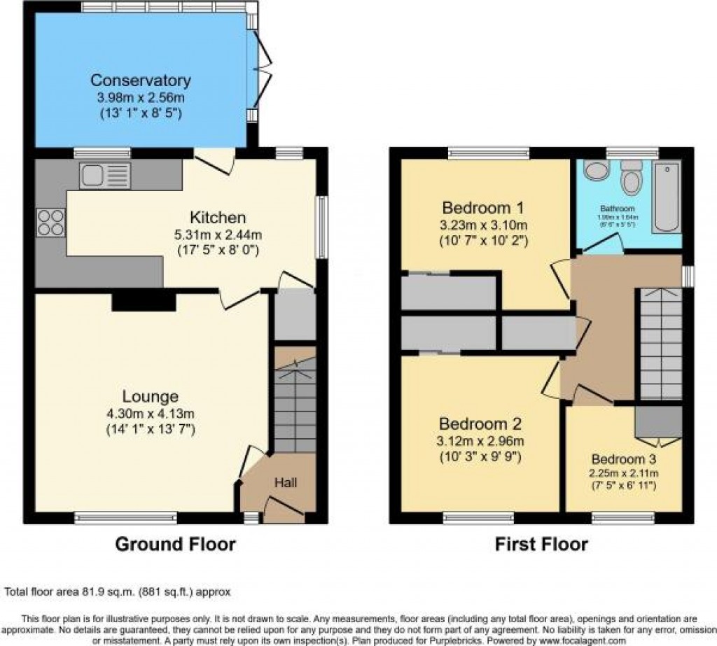 Floorplans For Hutton, Brentwood, Essex