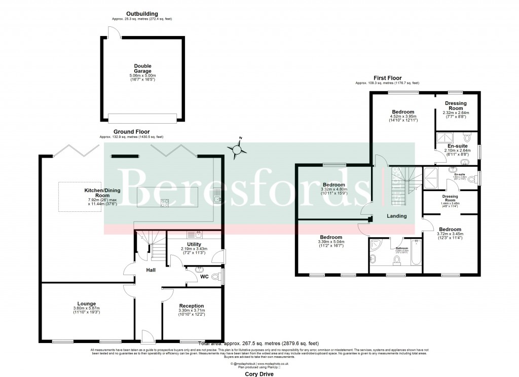Floorplans For Hutton, Brentwood, Essex