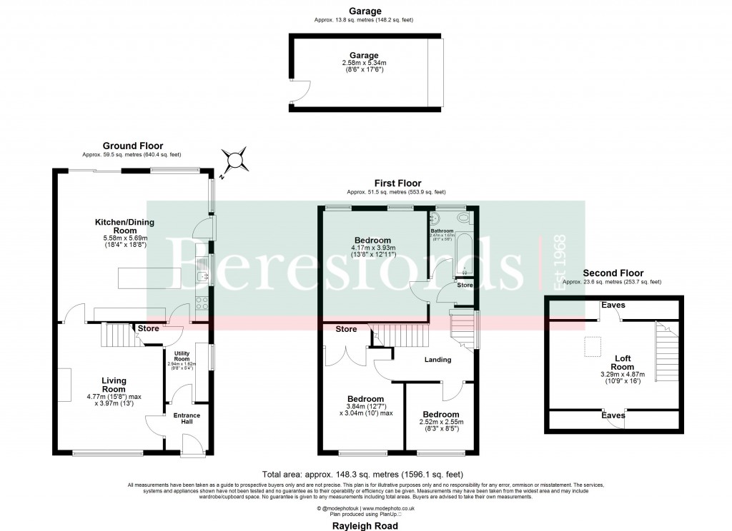 Floorplans For Hutton, Brentwood, Essex