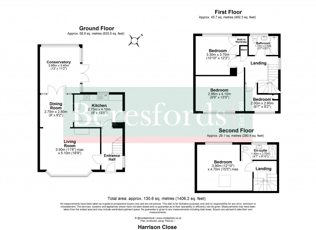 Floorplans For Hutton, Brentwood, Essex