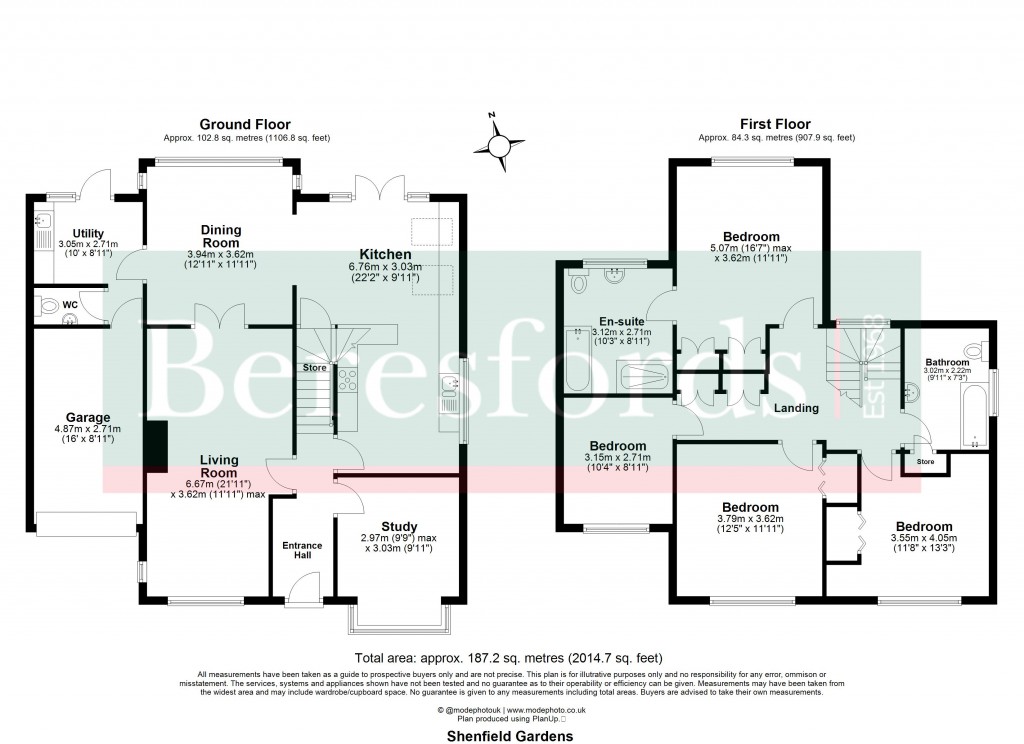 Floorplans For Hutton, Brentwood, Essex