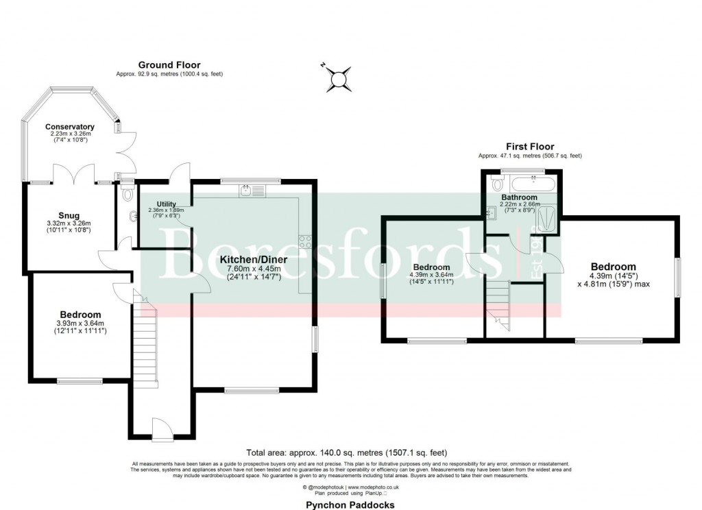 Floorplans For Little Hallingbury, Bishop's Stortford, Essex