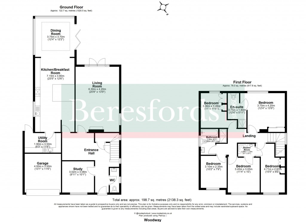Floorplans For Hutton, Brentwood, Essex