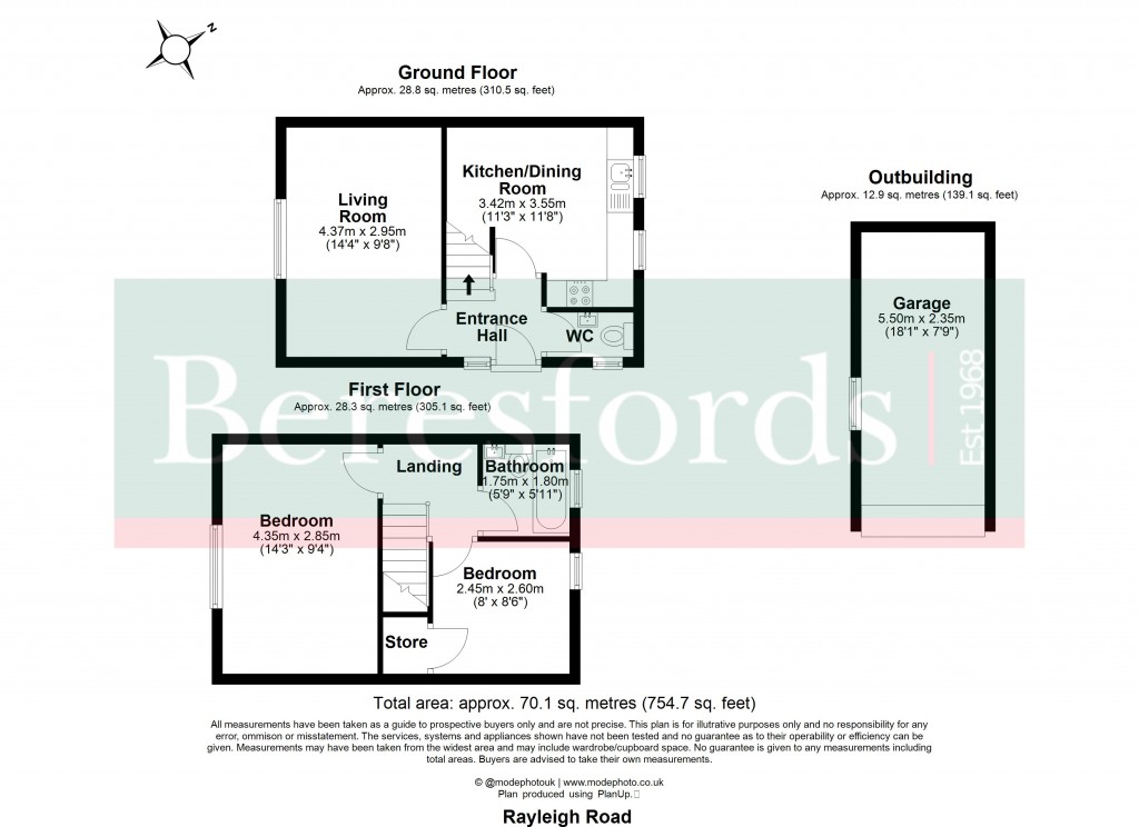 Floorplans For Hutton, Brentwood, Essex
