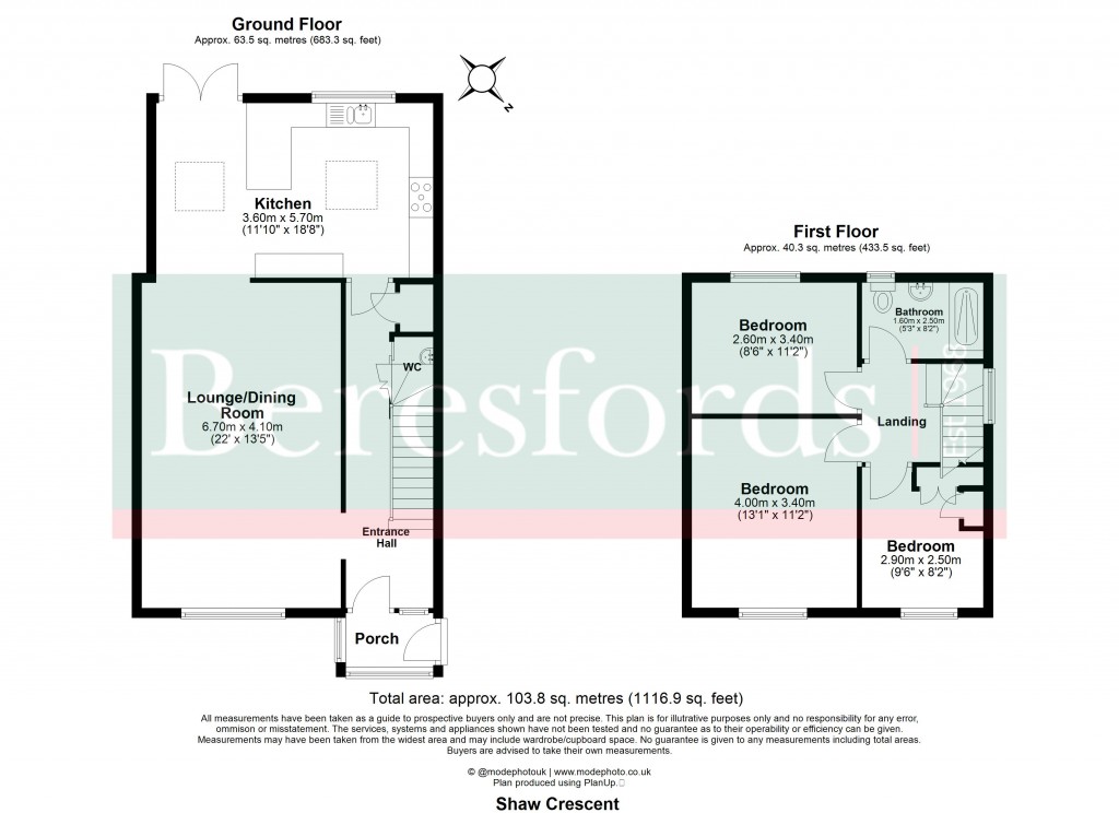 Floorplans For Hutton, Brentwood, Essex