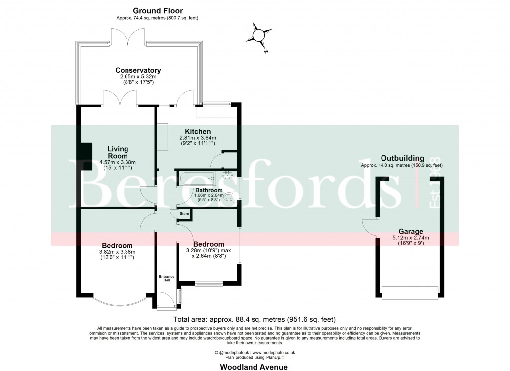 Floorplans For Hutton, Brentwood, Essex