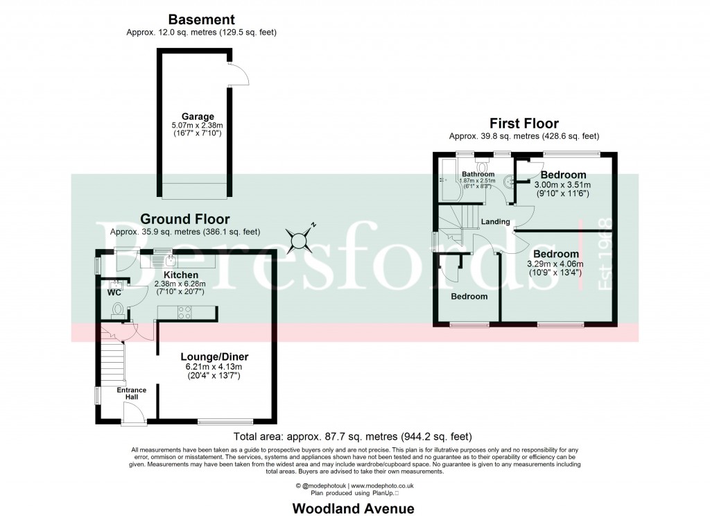 Floorplans For Hutton, Brentwood, Essex