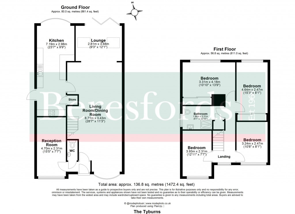 Floorplans For Hutton, Brentwood, Essex