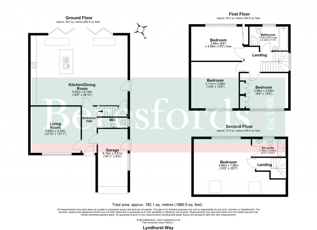 Floorplans For Hutton, Brentwood, Essex