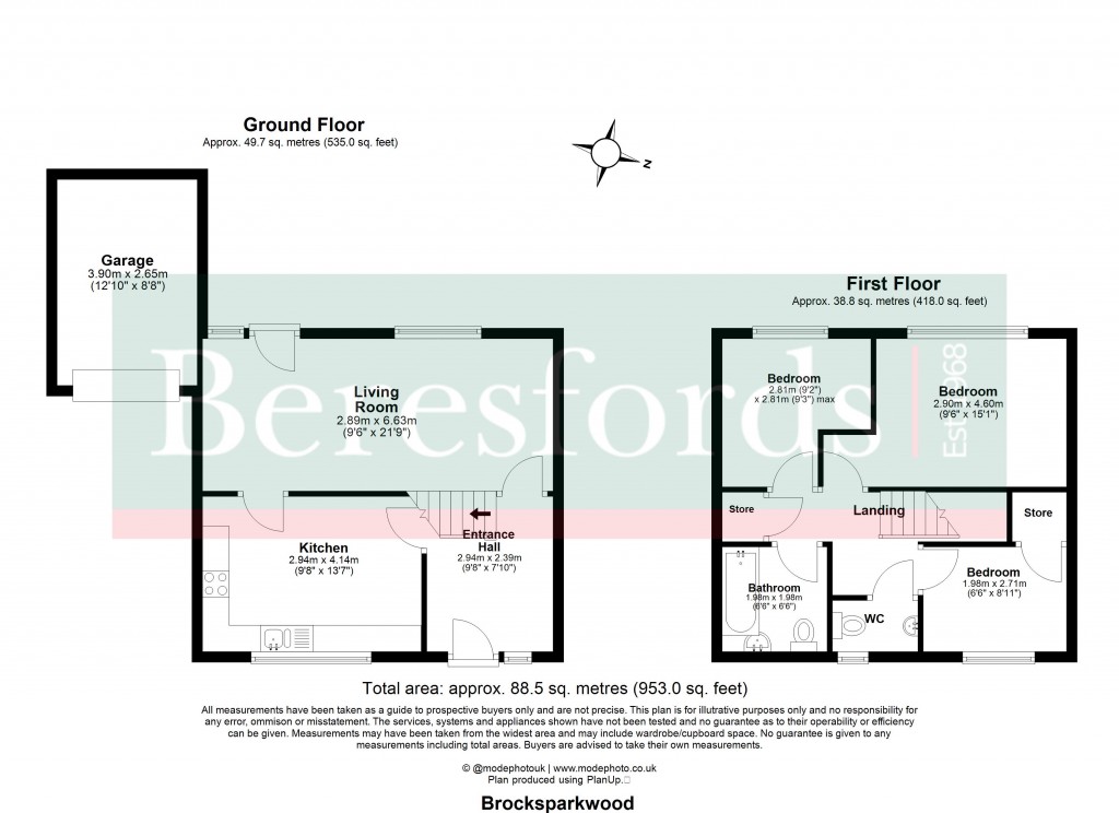 Floorplans For Brentwood, Essex