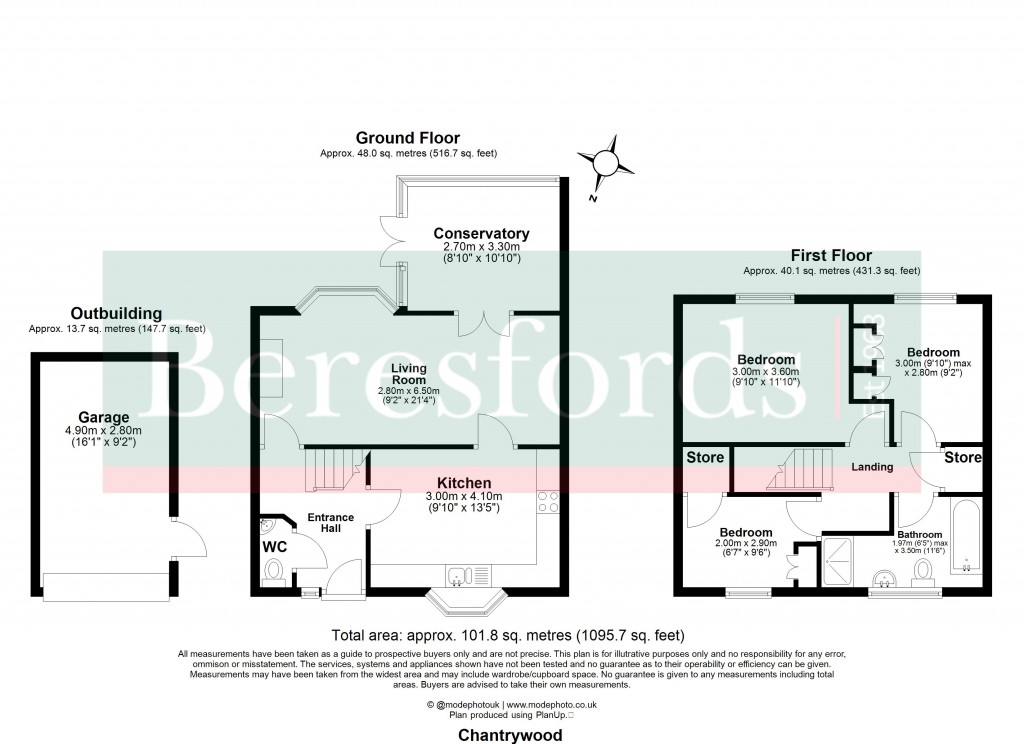 Floorplans For Brentwood, Essex