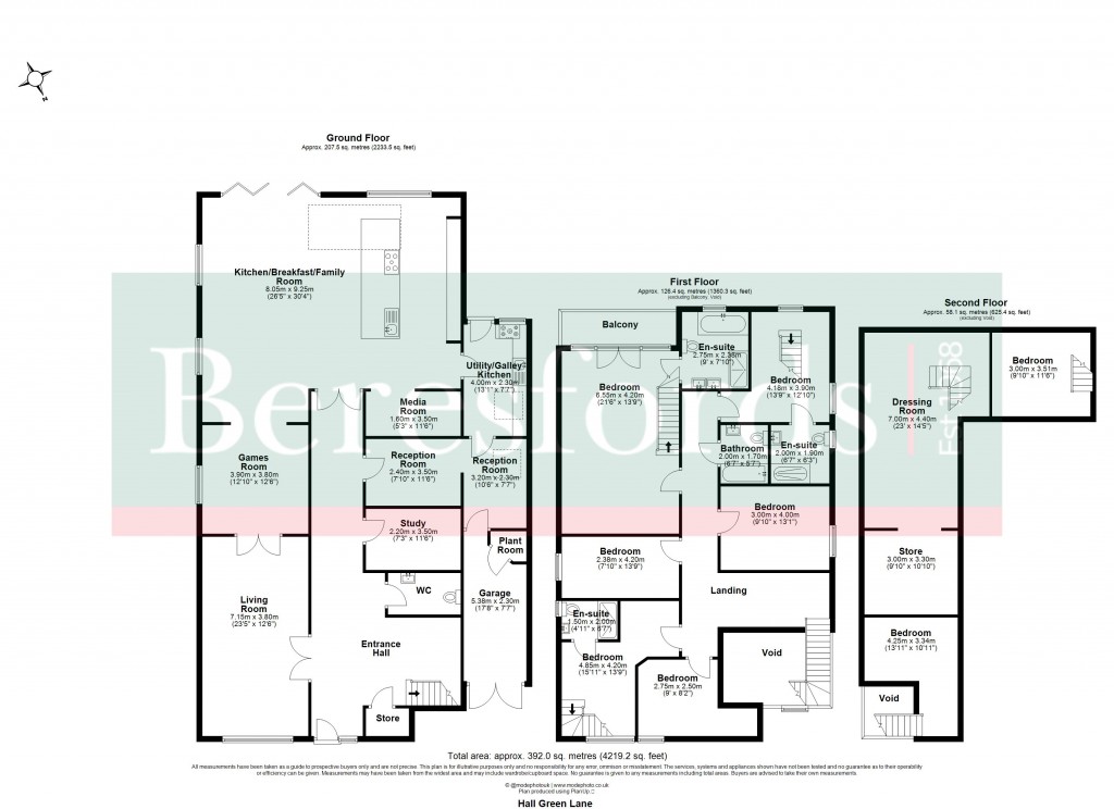 Floorplans For Hutton, Brentwood, Essex