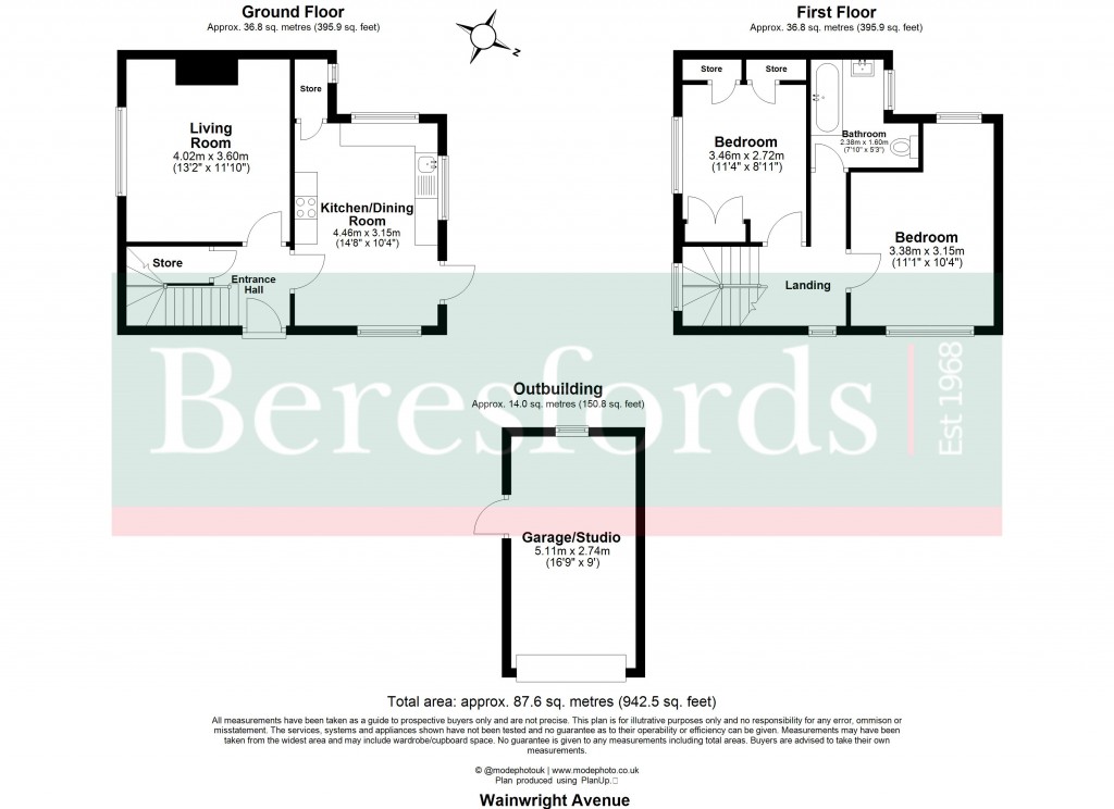 Floorplans For Hutton, Brentwood, Essex