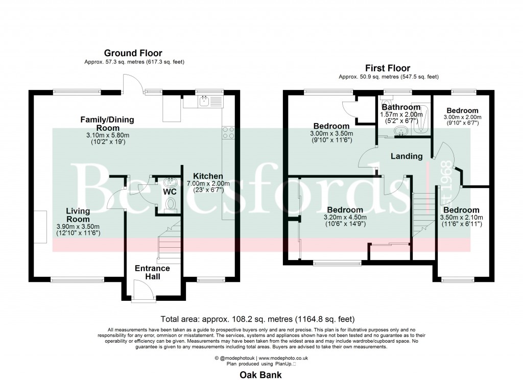 Floorplans For Hutton, Brentwood, Essex
