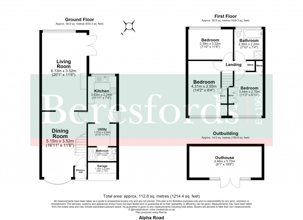 Floorplans For Hutton, Brentwood, Essex