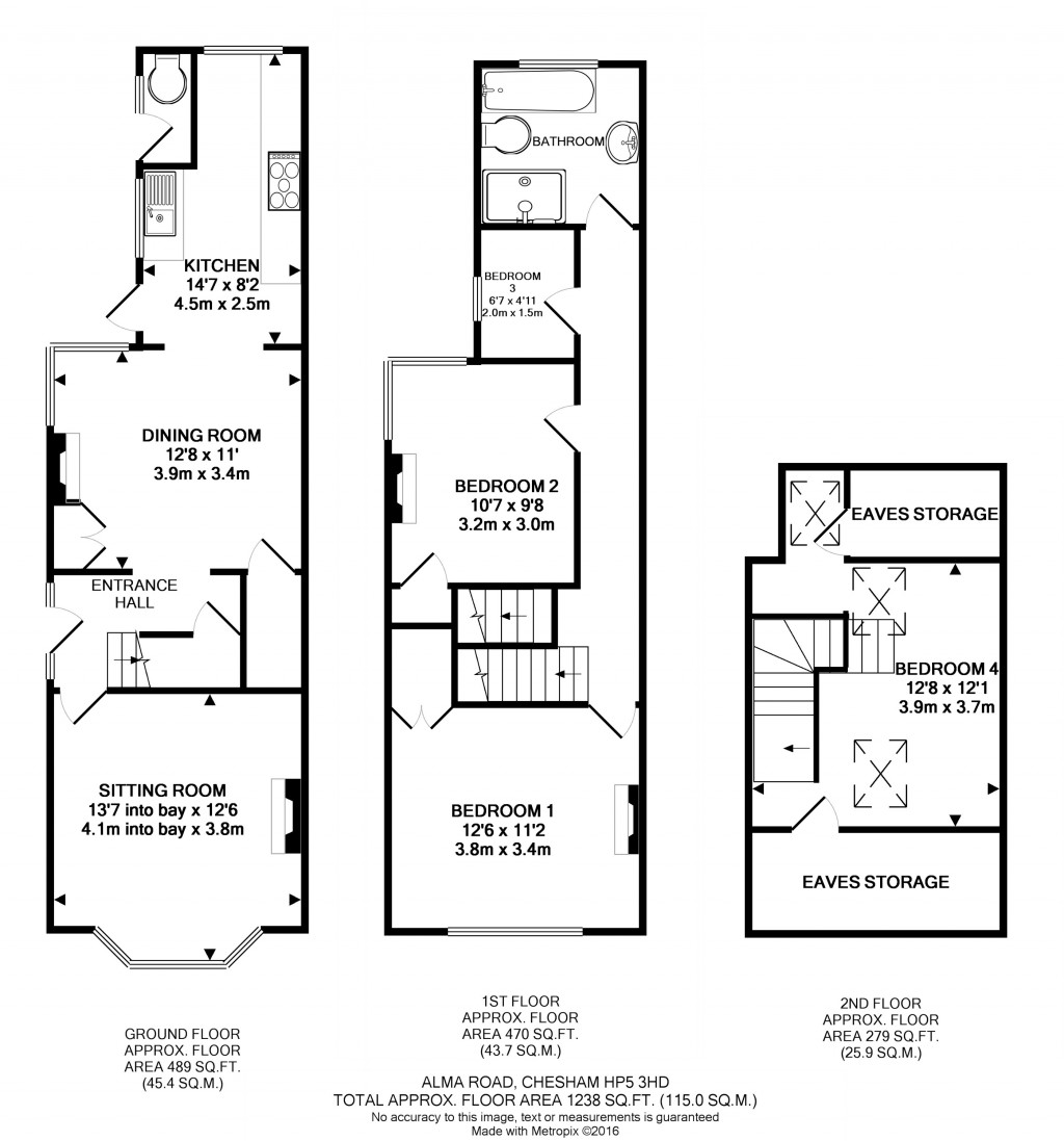 Floorplans For CHESHAM, Buckinghamshire