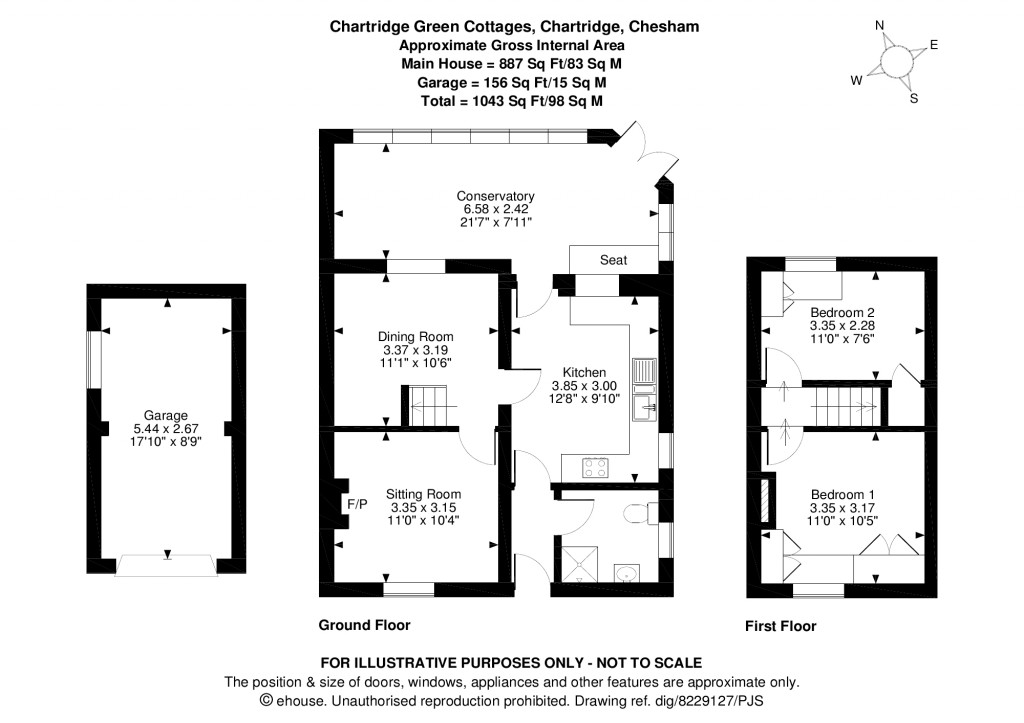 Floorplans For Chartridge, Chesham
