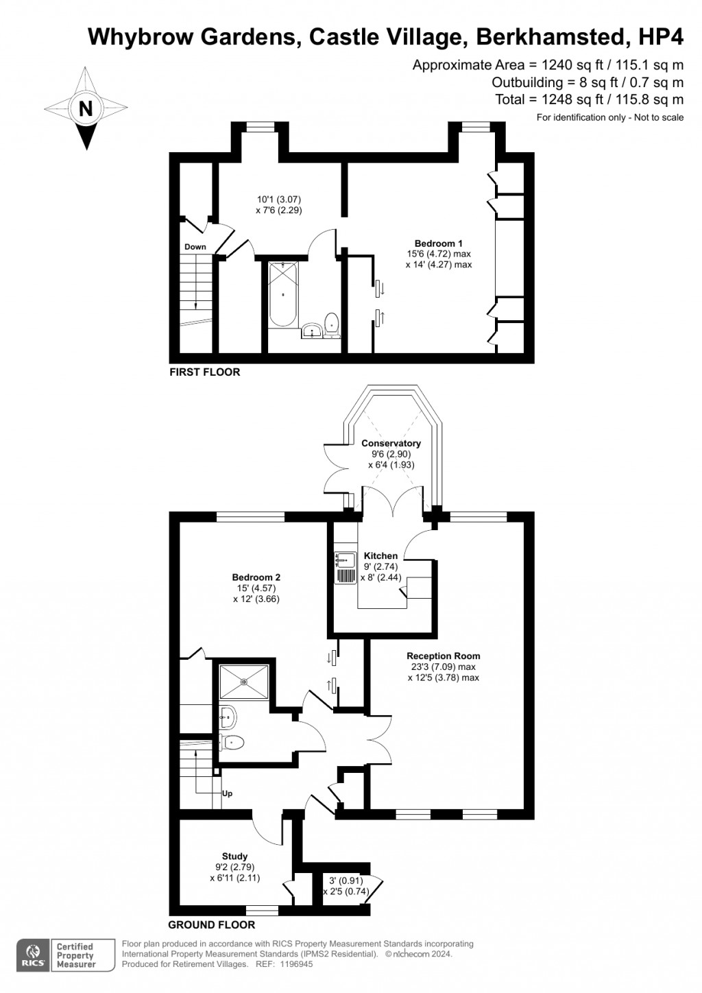 Floorplans For Castle Village, Berkhamsted, Hertfordshire