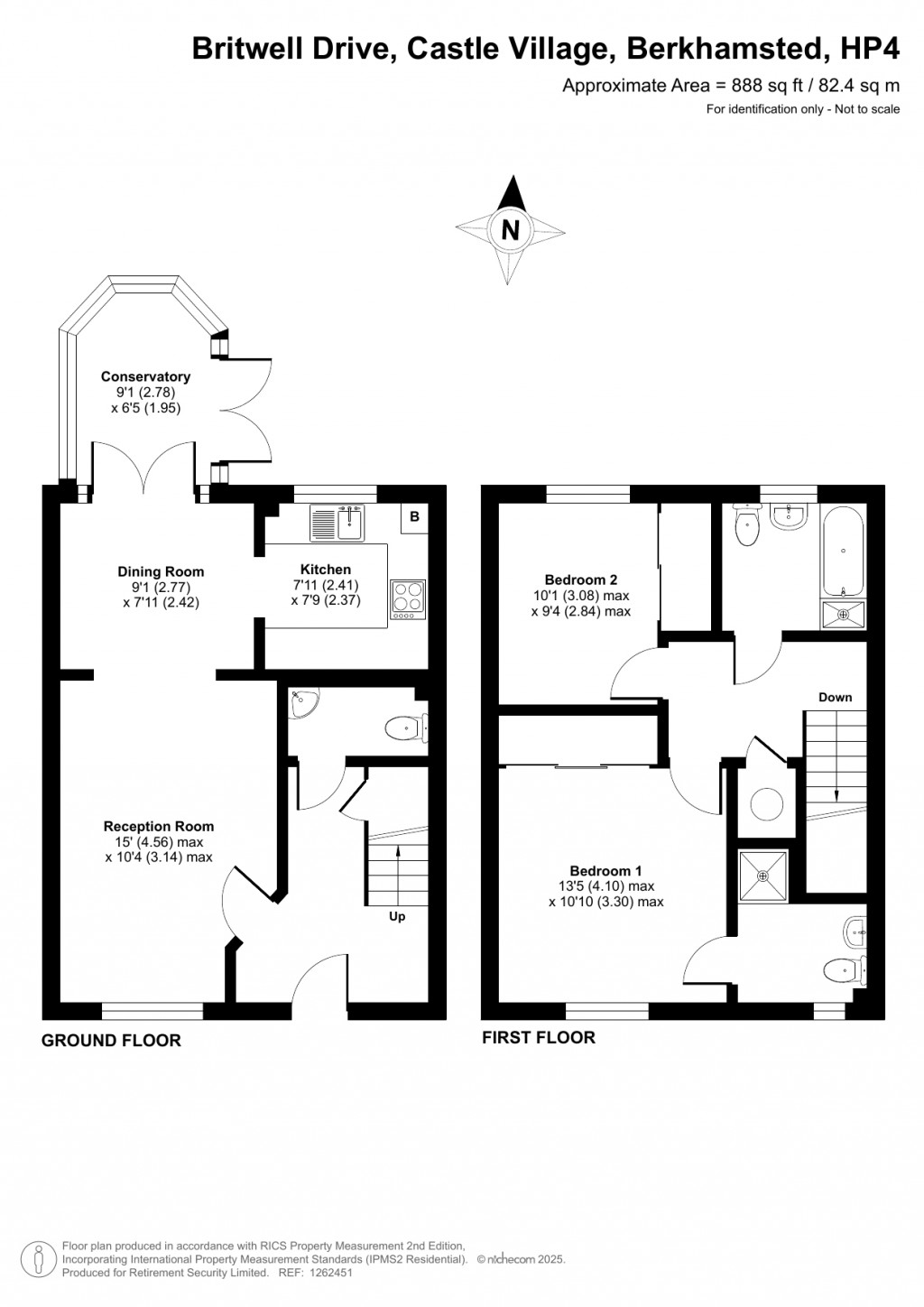 Floorplans For Castle Village, Berkhamsted, Hertfordshire