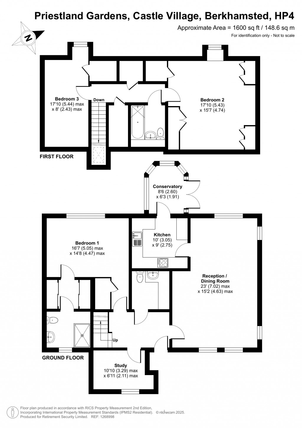 Floorplans For Castle Village, Berkhamsted, Hertfordshire