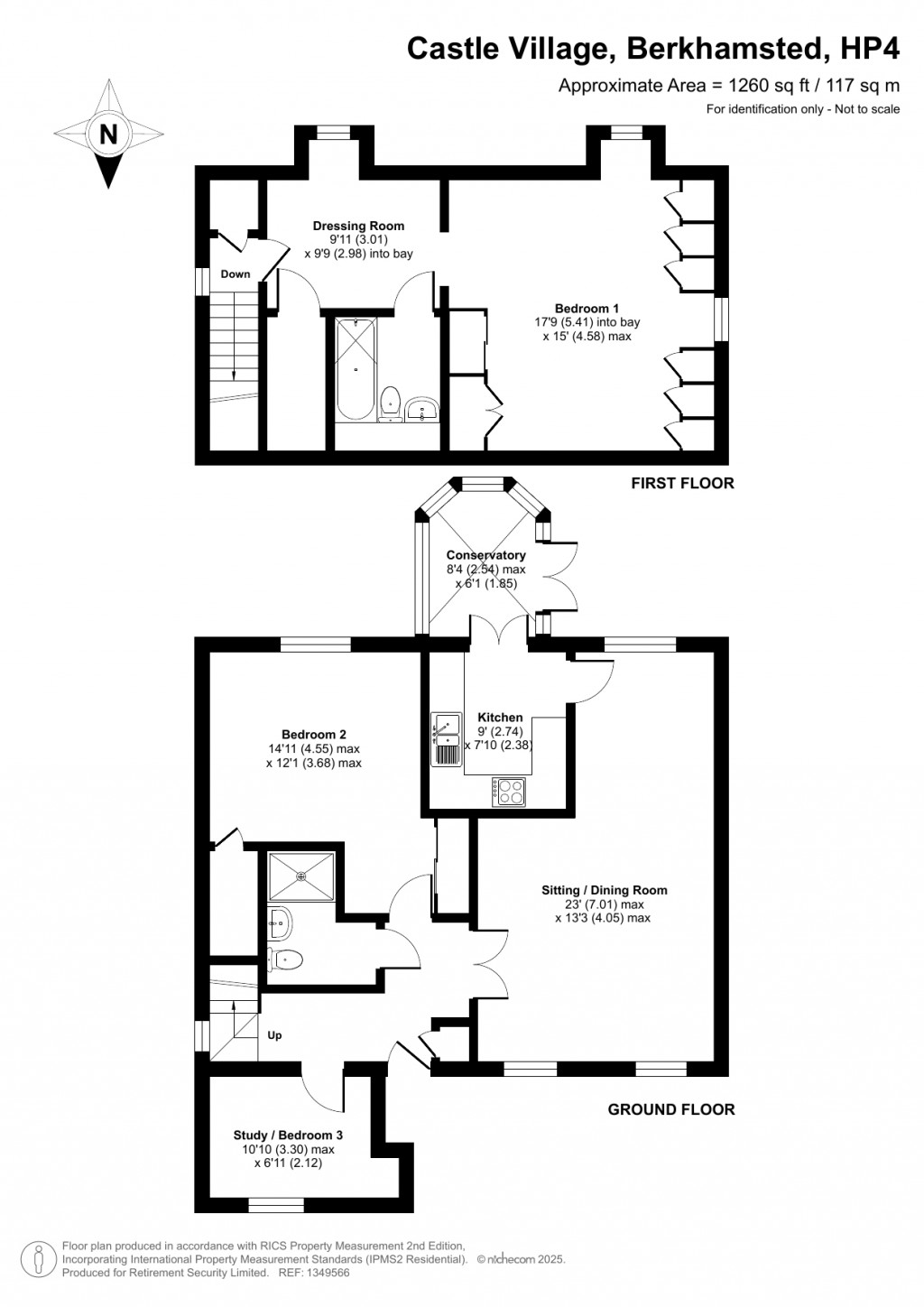 Floorplans For Castle Village, Berkhamsted, Hertfordshire