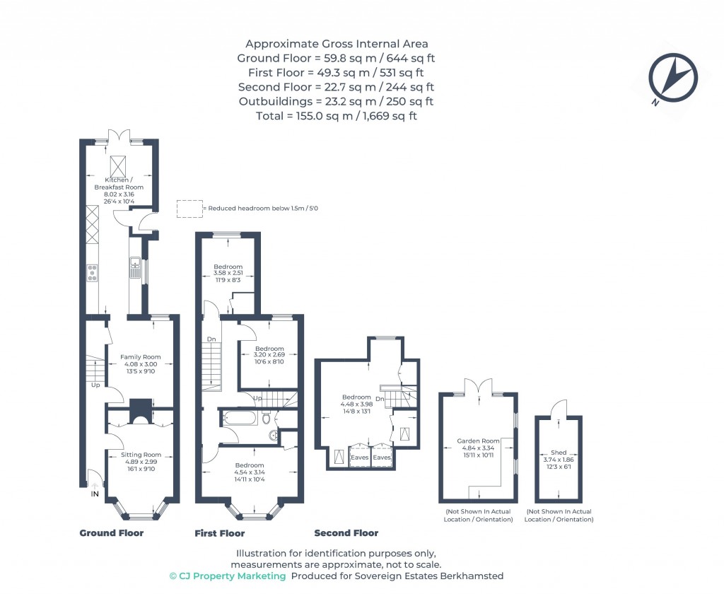 Floorplans For Berkhamsted, Hertfordshire