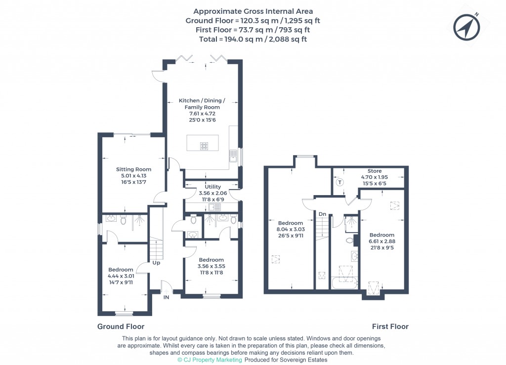 Floorplans For Flaunden, Hertfordshire