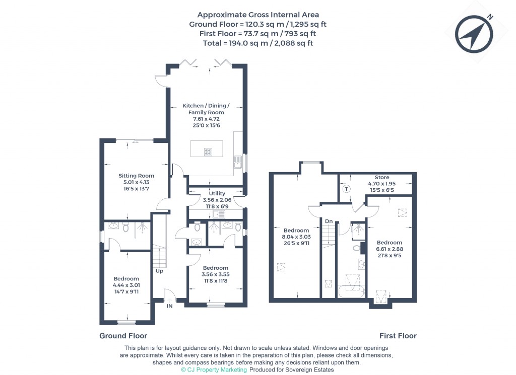 Floorplans For Flaunden, Hertfordshire