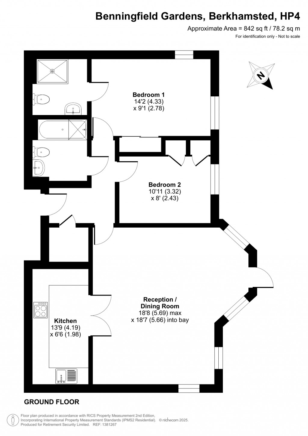 Floorplans For Castle Village, Berkhamsted, Hertfordshire