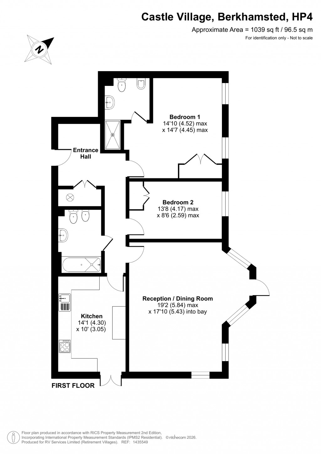 Floorplans For Castle Village, Berkhamsted, Hertfordshire