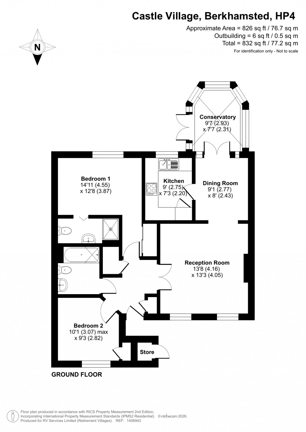 Floorplans For Castle Village, Berkhamsted, Hertfordshire