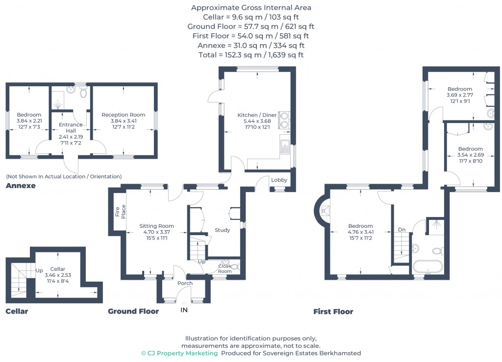 Floorplans For Dagnall, Berkhamsted, Buckinghamshire