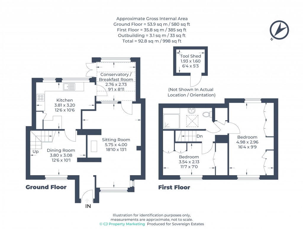 Floorplans For Bovingdon, Hertfordshire