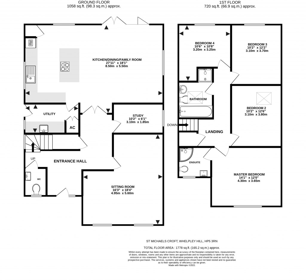 Floorplans For Whelpley Hill, Chesham, Buckinghamshire