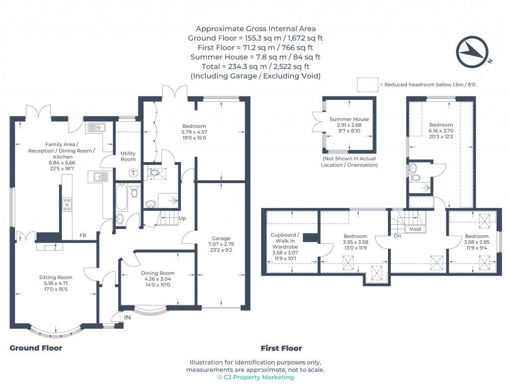 Floorplans For Edlesborough, Buckinghamshire
