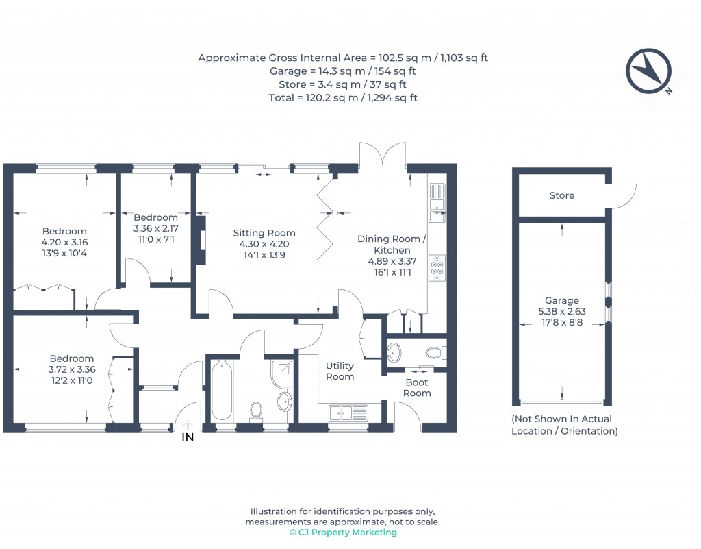 Floorplans For Chartridge, Chesham, Buckinghamshire