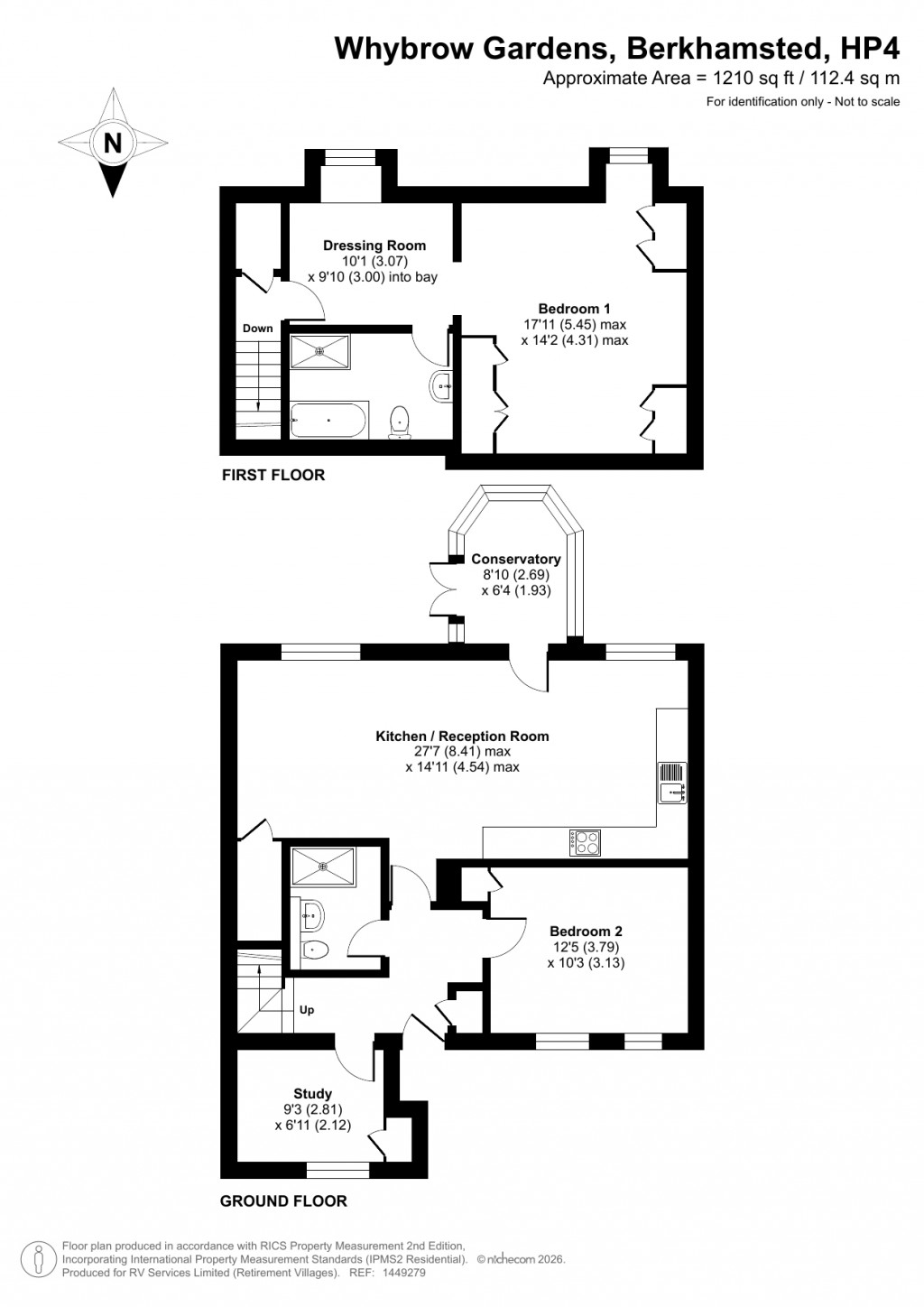 Floorplans For Castle Village, Berkhamsted, Hertfordshire