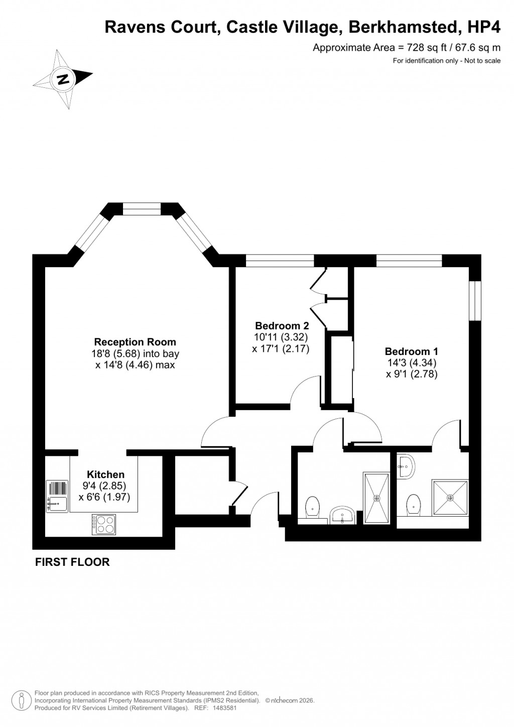 Floorplans For Castle Village, Berkhamsted, Hertfordshire