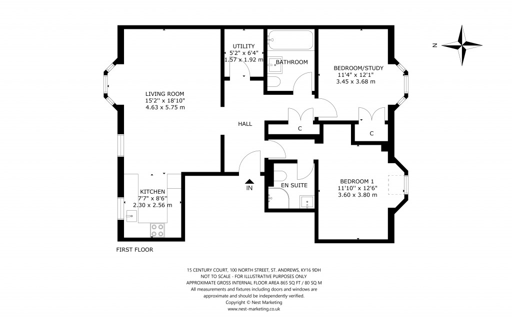 Floorplans For North Street, 100 North Street, St. Andrews