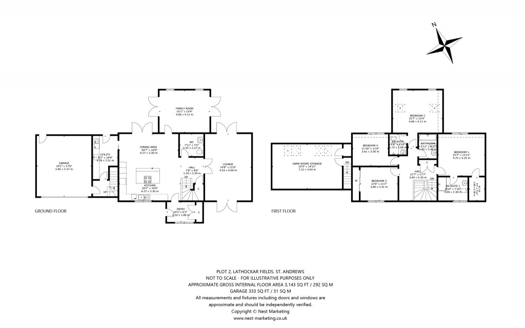 Floorplans For St. Andrews, Fife